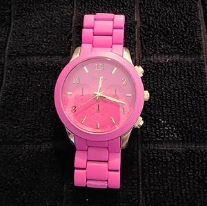 Elegant Geneva Pink Women's Watch